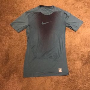 Dark Teal Nike Dri-Fit Compression T-Shirt